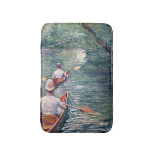 Gustave Caillebotte _ Canoes on the Yerres Bath Mat