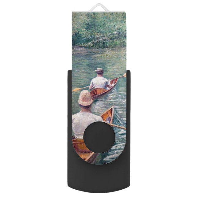 Gustave Caillebotte - Canoes on the Yerres Flash Drive (Front Vertical)