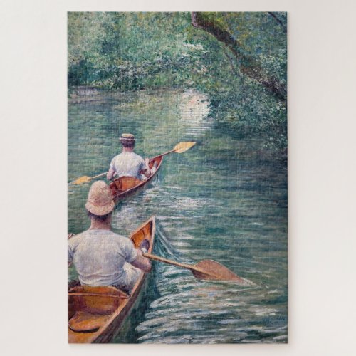 Gustave Caillebotte _ Canoes on the Yerres Jigsaw Puzzle