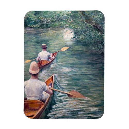 Gustave Caillebotte _ Canoes on the Yerres Magnet