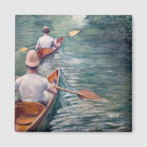 Gustave Caillebotte _ Canoes on the Yerres Magnet