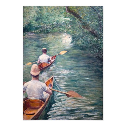 Gustave Caillebotte _ Canoes on the Yerres Photo Print