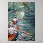 Gustave Caillebotte - Canoes on the Yerres Poster<br><div class="desc">Canoes on the Yerres / Perissoires sur l'Yerres - Gustave Caillebotte,  Oil on Canvas,  1878</div>