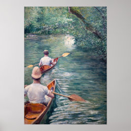Gustave Caillebotte - Canoes on the Yerres Poster