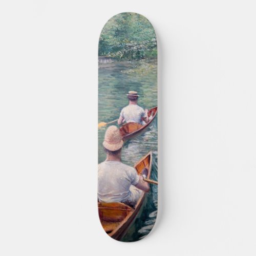 Gustave Caillebotte _ Canoes on the Yerres Skateboard