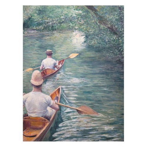 Gustave Caillebotte _ Canoes on the Yerres Tablecloth