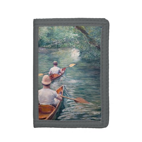 Gustave Caillebotte _ Canoes on the Yerres Trifold Wallet