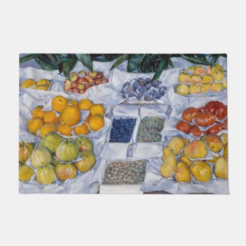 Gustave Caillebotte _ Fruit Displayed on a Stand Doormat