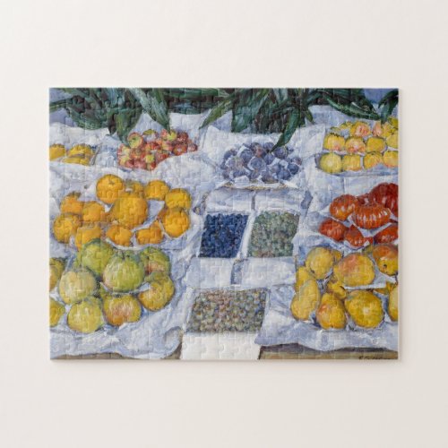 Gustave Caillebotte _ Fruit Displayed on a Stand Jigsaw Puzzle