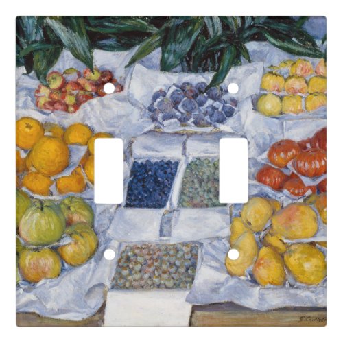 Gustave Caillebotte _ Fruit Displayed on a Stand Light Switch Cover