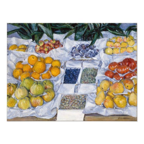 Gustave Caillebotte _ Fruit Displayed on a Stand Photo Print