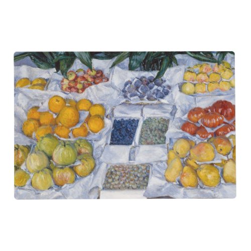 Gustave Caillebotte _ Fruit Displayed on a Stand Placemat