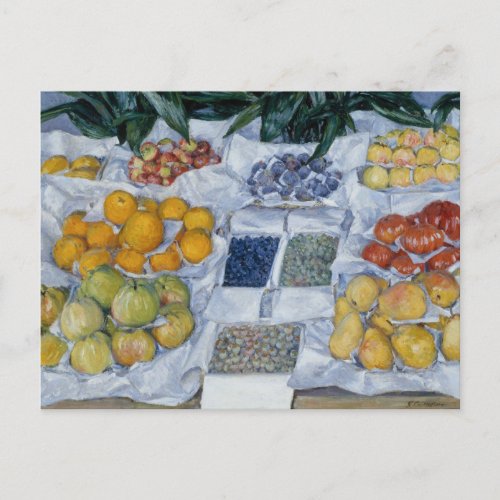 Gustave Caillebotte _ Fruit Displayed on a Stand Postcard