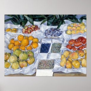 Gustave Caillebotte Fruit Displayed on a Stand Poster