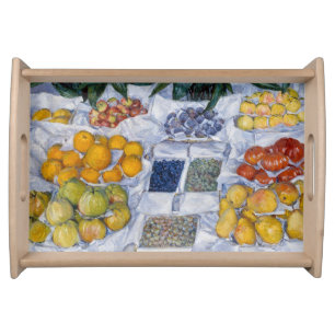Gustave Caillebotte - Fruit Displayed on a Stand Serving Tray