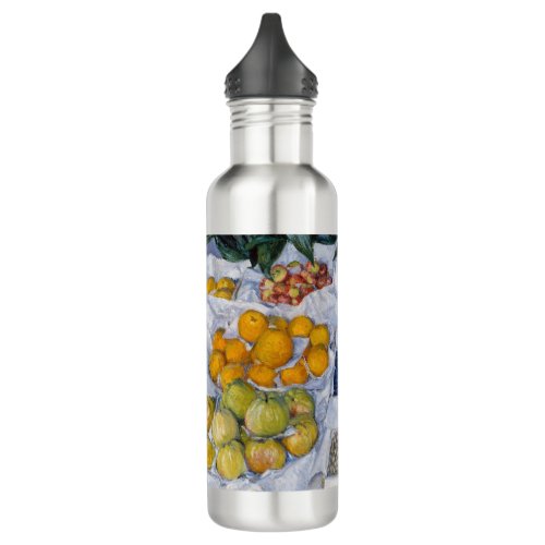Gustave Caillebotte _ Fruit Displayed on a Stand Stainless Steel Water Bottle