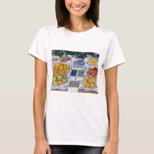 Gustave Caillebotte _ Fruit Displayed on a Stand T_Shirt