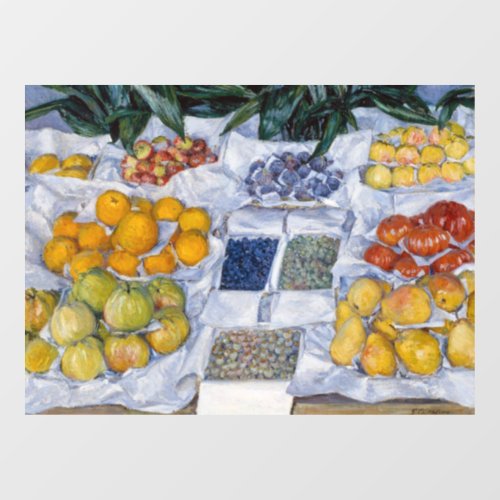 Gustave Caillebotte _ Fruit Displayed on a Stand Window Cling