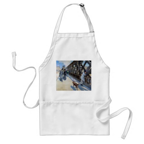 Gustave Caillebotte _ Le Pont de lEurope Adult Apron