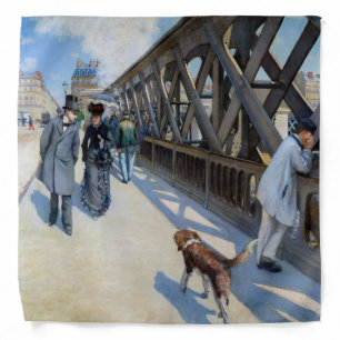 Gustave Caillebotte - Le Pont de l'Europe Bandana