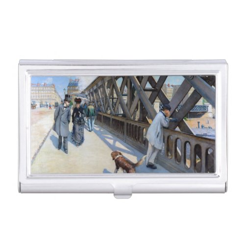 Gustave Caillebotte _ Le Pont de lEurope Business Card Case