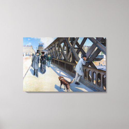 Gustave Caillebotte _ Le Pont de lEurope Canvas Print