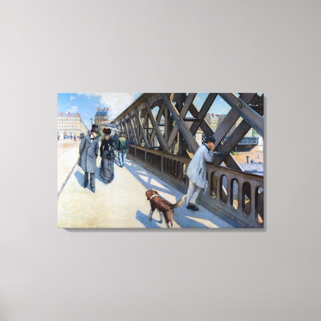 Gustave Caillebotte - Le Pont de l'Europe Canvas Print (Front)