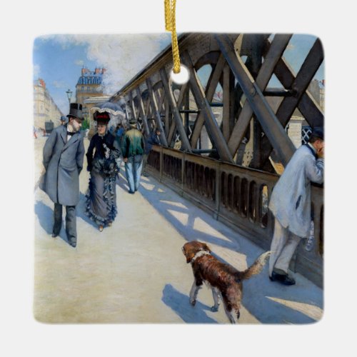 Gustave Caillebotte _ Le Pont de lEurope Ceramic Ornament