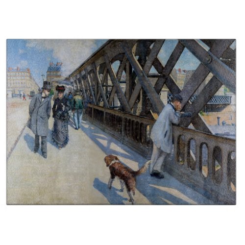 Gustave Caillebotte _ Le Pont de lEurope Cutting Board