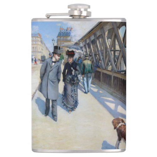 Gustave Caillebotte _ Le Pont de lEurope Flask