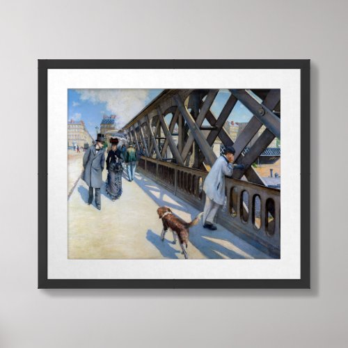Gustave Caillebotte _ Le Pont de lEurope Framed Art