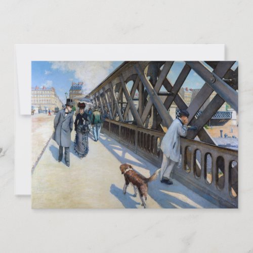 Gustave Caillebotte _ Le Pont de lEurope Invitation