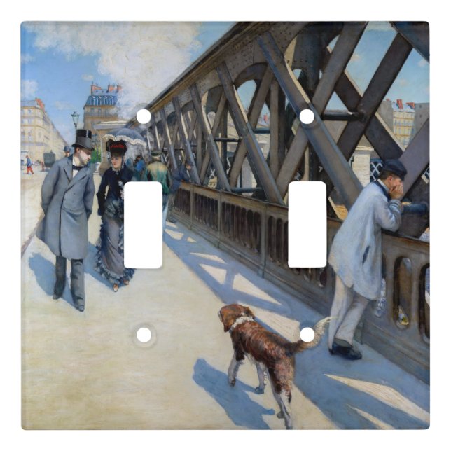 Gustave Caillebotte - Le Pont de l'Europe Light Switch Cover (Front)