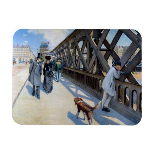 Gustave Caillebotte _ Le Pont de lEurope Magnet