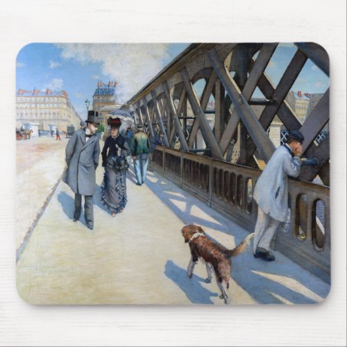 Gustave Caillebotte _ Le Pont de lEurope Mouse Pad