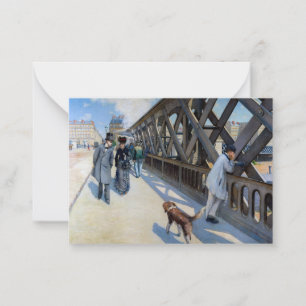 Gustave Caillebotte - Le Pont de l'Europe Note Card