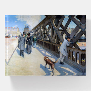 Gustave Caillebotte - Le Pont de l'Europe Paperweight