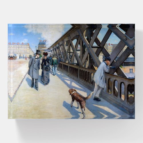Gustave Caillebotte _ Le Pont de lEurope Paperweight