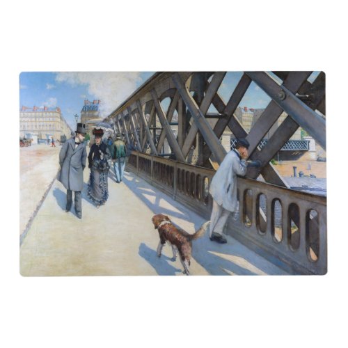 Gustave Caillebotte _ Le Pont de lEurope Placemat