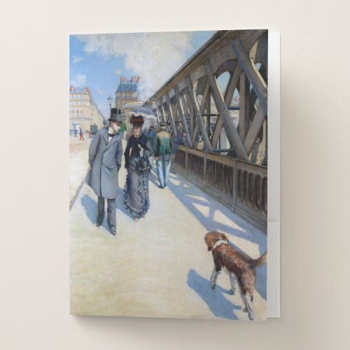 Gustave Caillebotte _ Le Pont de lEurope Pocket Folder