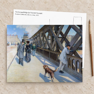 Gustave Caillebotte - Le Pont de l'Europe Postcard