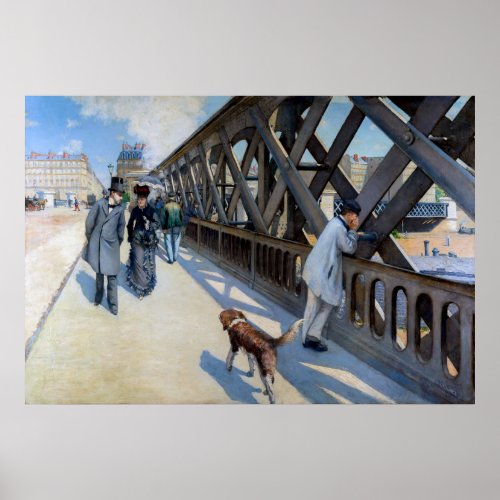 Gustave Caillebotte _ Le Pont de lEurope Poster