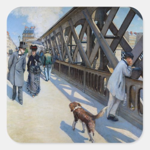 Gustave Caillebotte _ Le Pont de lEurope Square Sticker