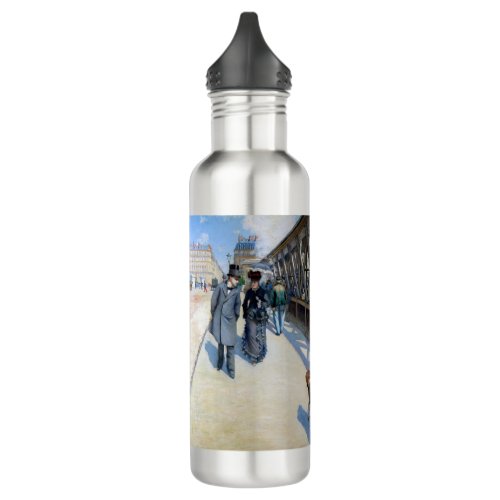 Gustave Caillebotte _ Le Pont de lEurope Stainless Steel Water Bottle