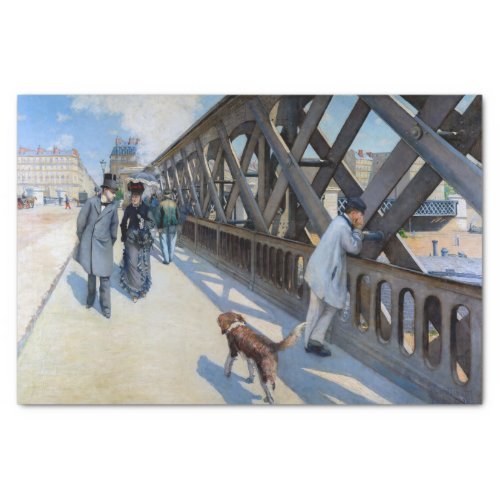 Gustave Caillebotte _ Le Pont de lEurope Tissue Paper
