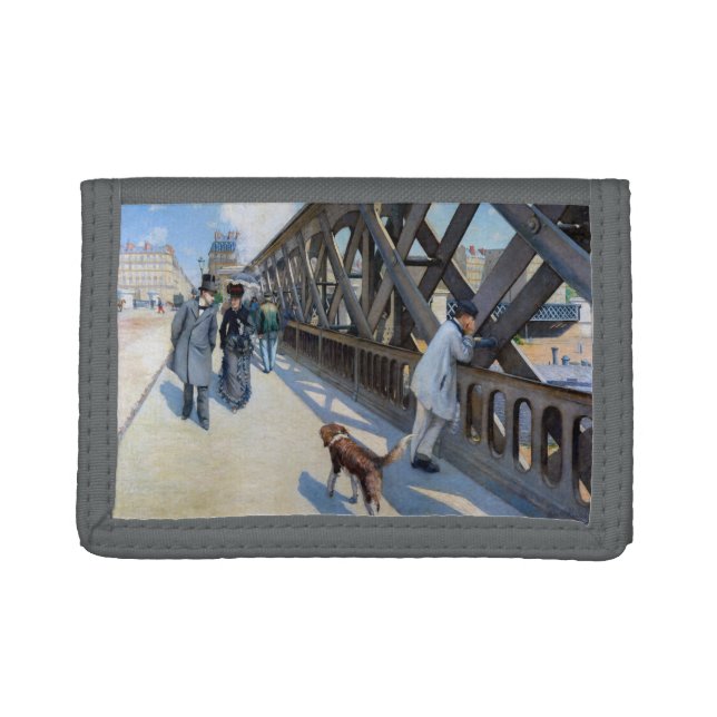Gustave Caillebotte - Le Pont de l'Europe Trifold Wallet (Front)