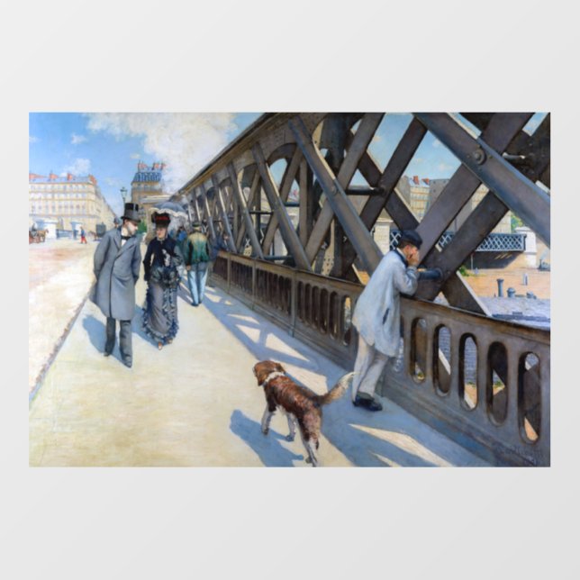 Gustave Caillebotte - Le Pont de l'Europe Wall Decal (Front)