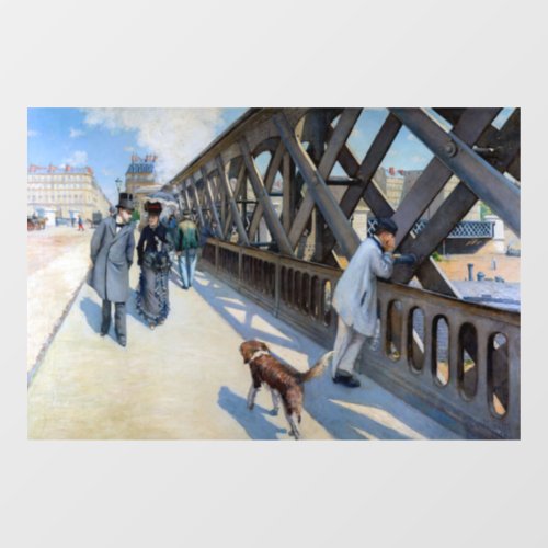 Gustave Caillebotte _ Le Pont de lEurope Window Cling