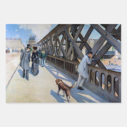 Gustave Caillebotte _ Le Pont de lEurope Wrapping Paper Sheets