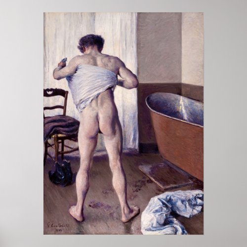 Gustave Caillebotte _ Man at his Bath Poster